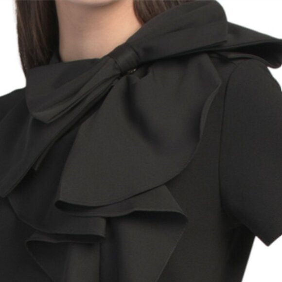 GRACIA Short Sleeve Bow Cocktail Mini Dress - Picture 3 of 3